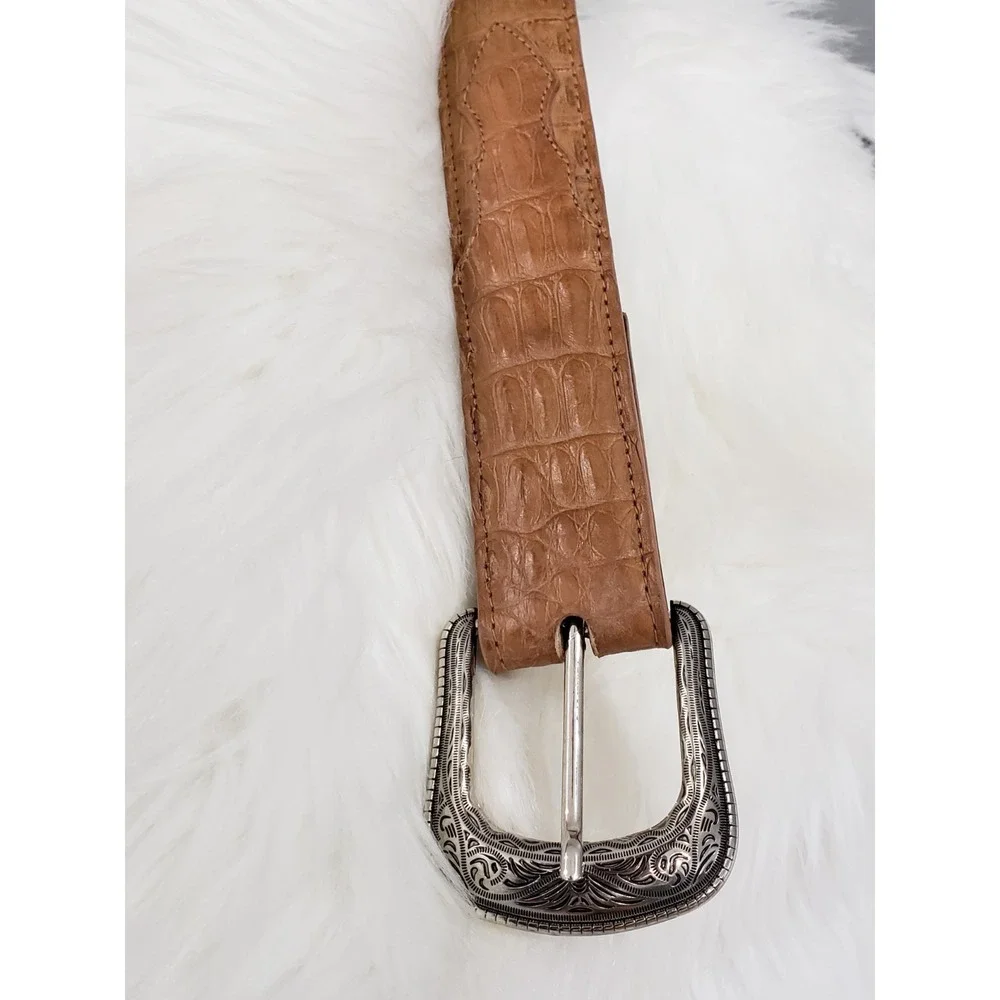 Cody James Belt Size 32 Handmade In Mexico Genuine‎ Caiman Leather Men Women